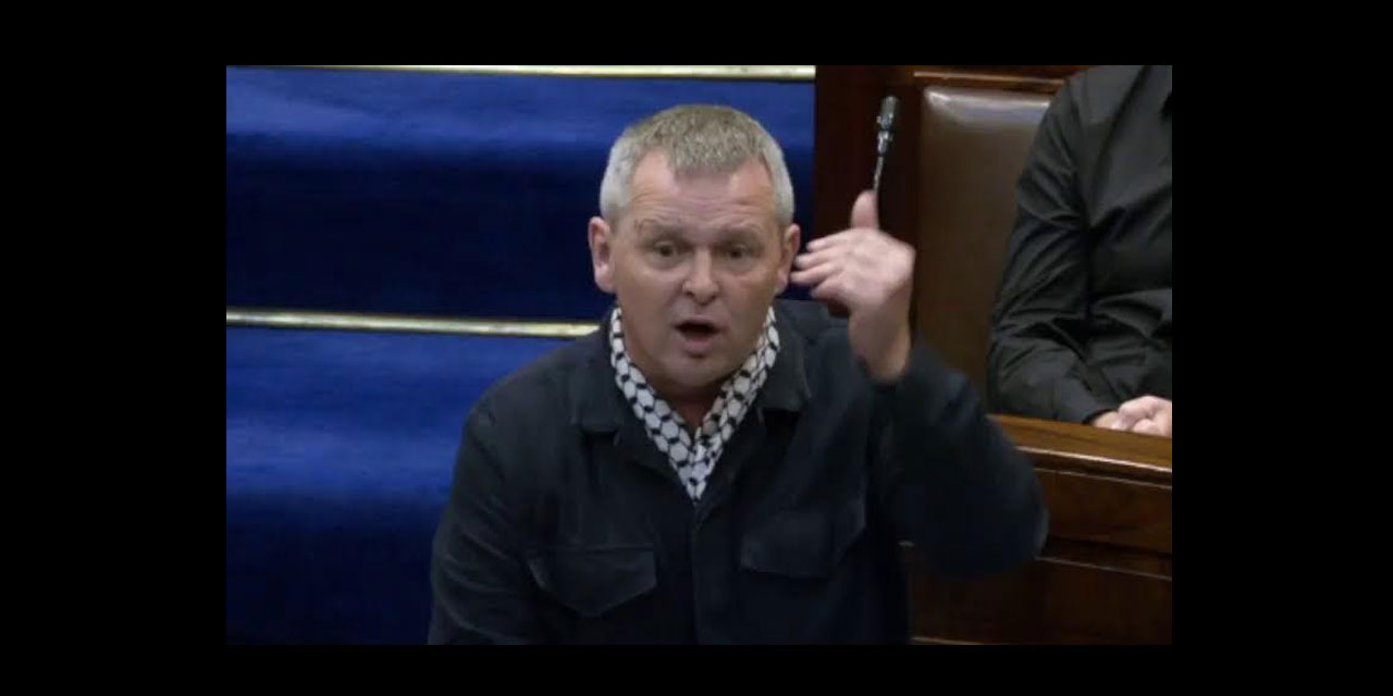 İrlanda parlamentosunda terörist israilin soykırımına isyan!