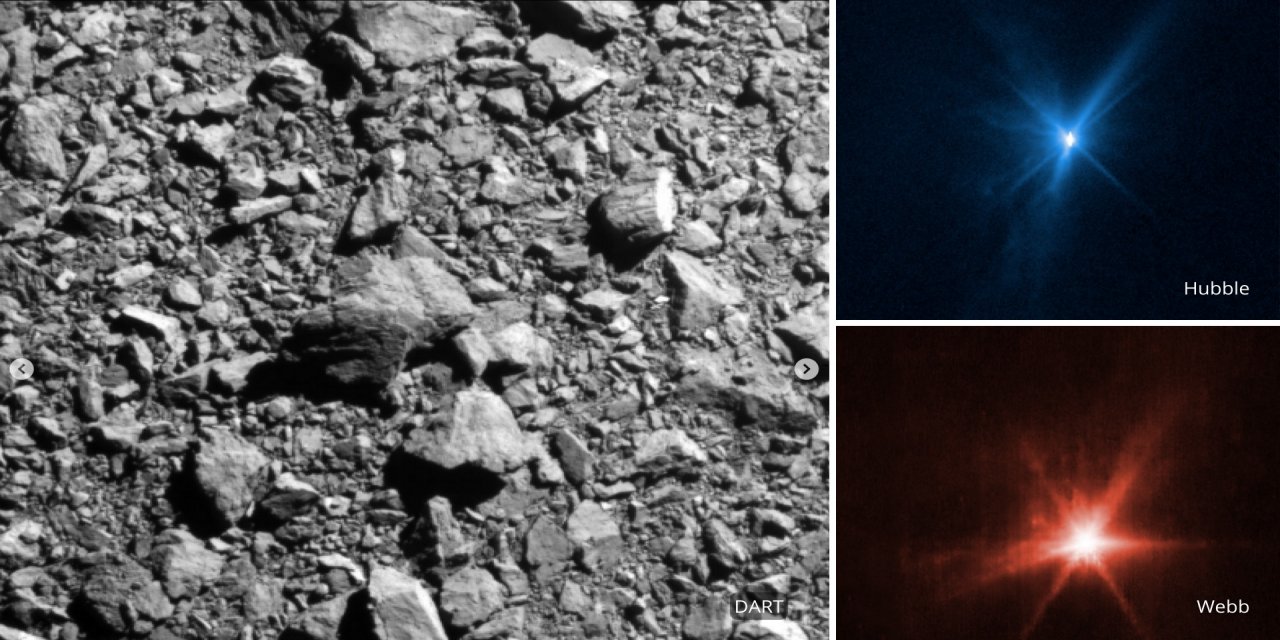 NASA'nın DART uzay aracı tarafından vurulan asteroit 10 bin km uzunluğunda bir enkaz bıraktı