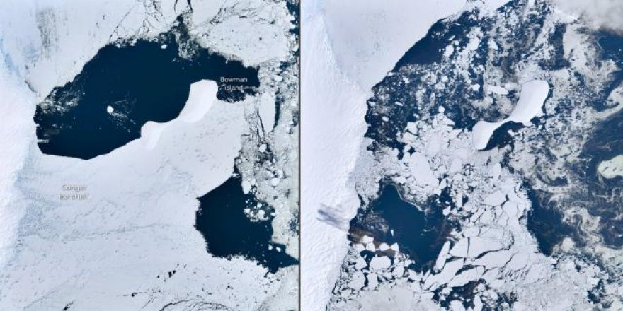 Antarktika'daki buzul böyle çözüldü