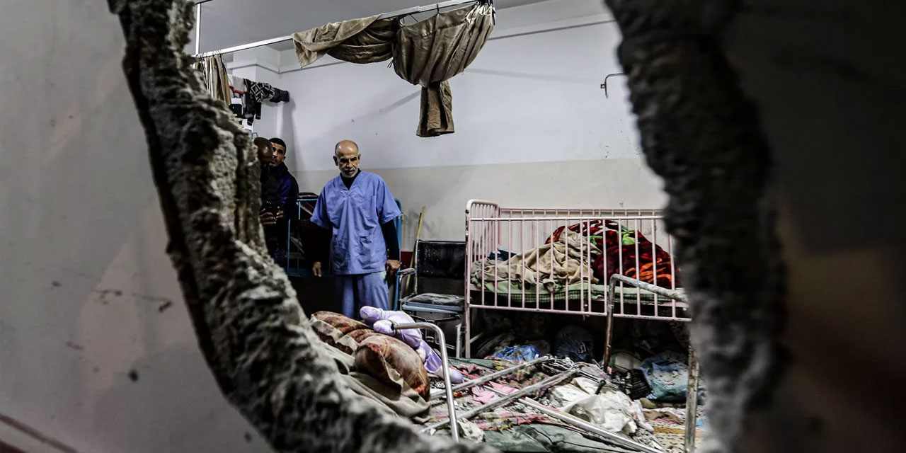 Katiller sürüsü israil askerleri, Nasır Hastanesini 'kışlaya' çeviriyor
