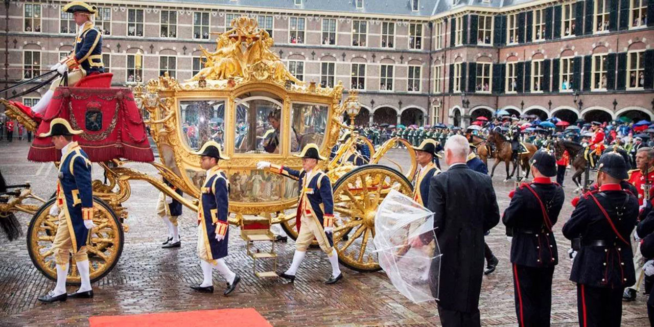Hollanda Kraliyet arabası çalıntı altınlarla süslenmiş
