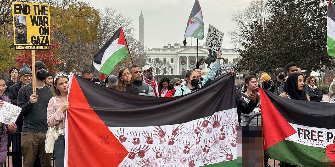 New York ve Washington'da terörist israil protesto edildi