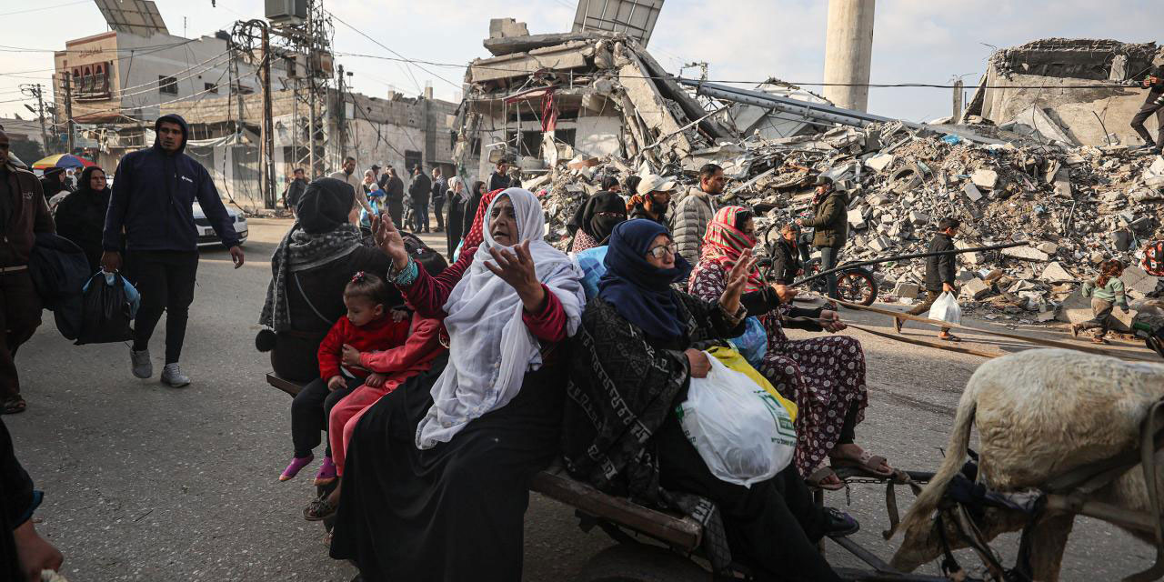 Katil israil, Gazze'nin güneyinde yerlerinden edilen sivilleri ikinci göçe zorluyor