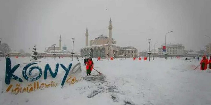 Beyaz rahmet ile Konya'da kuraklık stresi azaldı