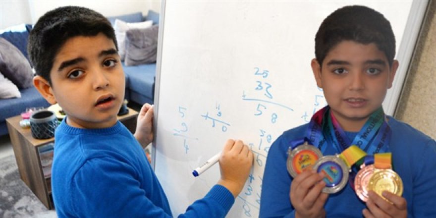 8 yaşındaki Ezel Ali, matematik olimpiyatlarında altın madalya kazandı