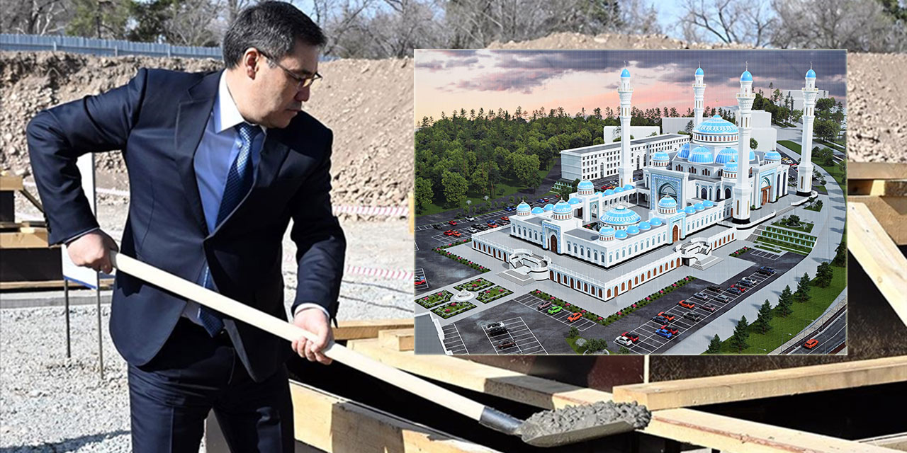 Kırgızistan'da 20 bin kişilik İman Merkezi'nin temeli atıldı