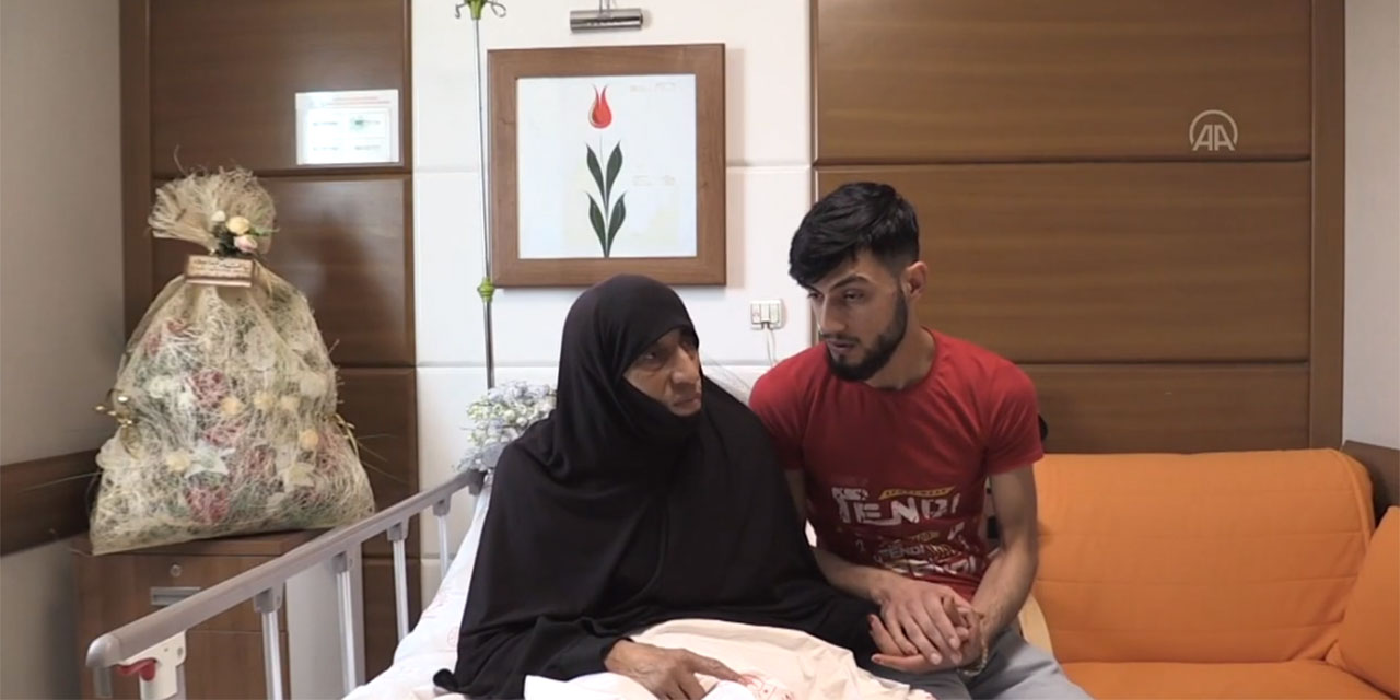 Gaziantep'te darbedilen Suriyeli Leyla teyzenin sağlık durumu iyiye gidiyor