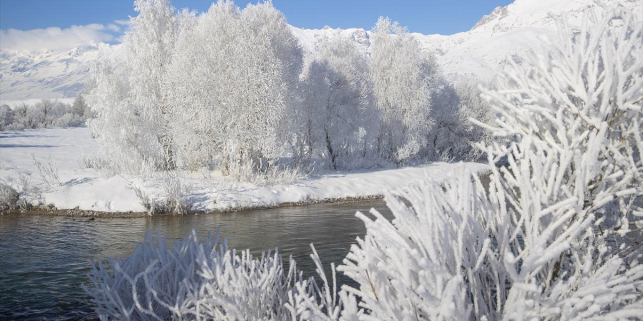 Tunceli'de beyaz rahmet ve kış güzelliği