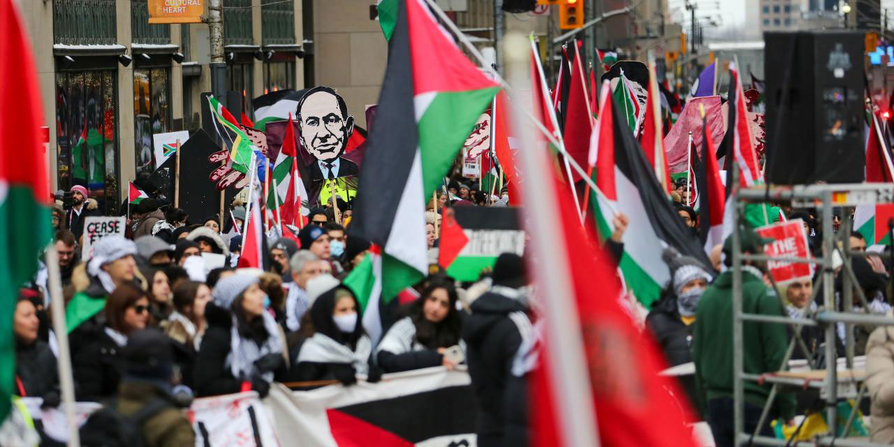 Kanada'da Filistin'e destek, israile tepki