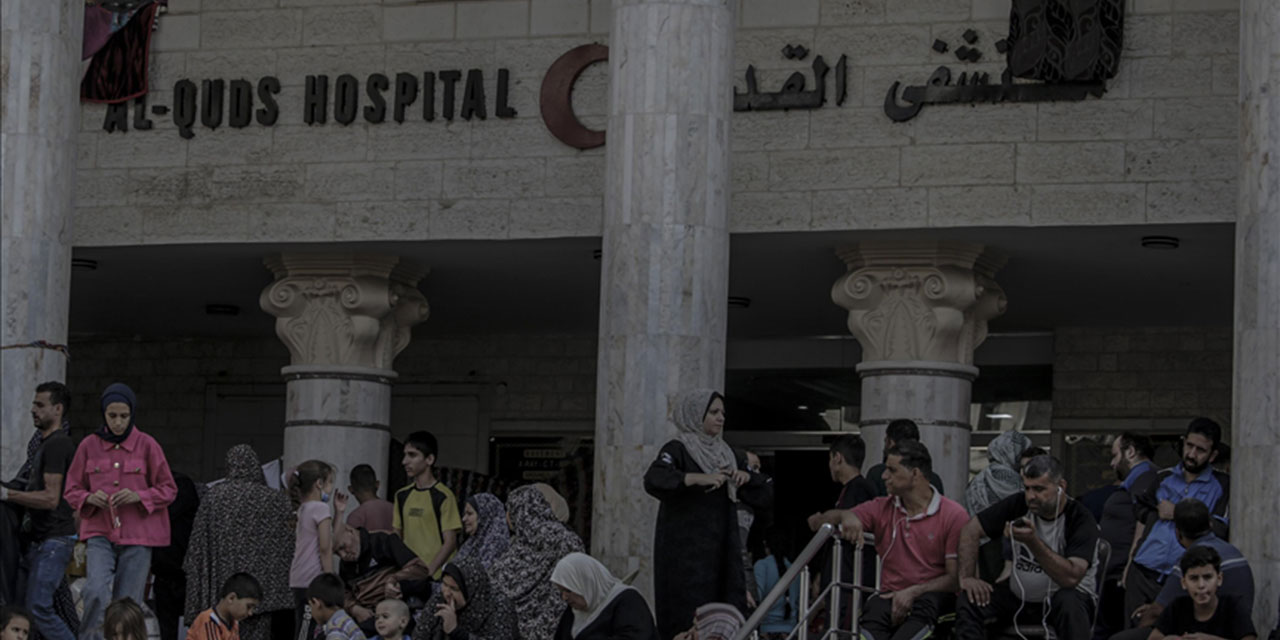 Kudüs Hastanesinde bulunan hastalar ve sağlık çalışanları tahliye edildi