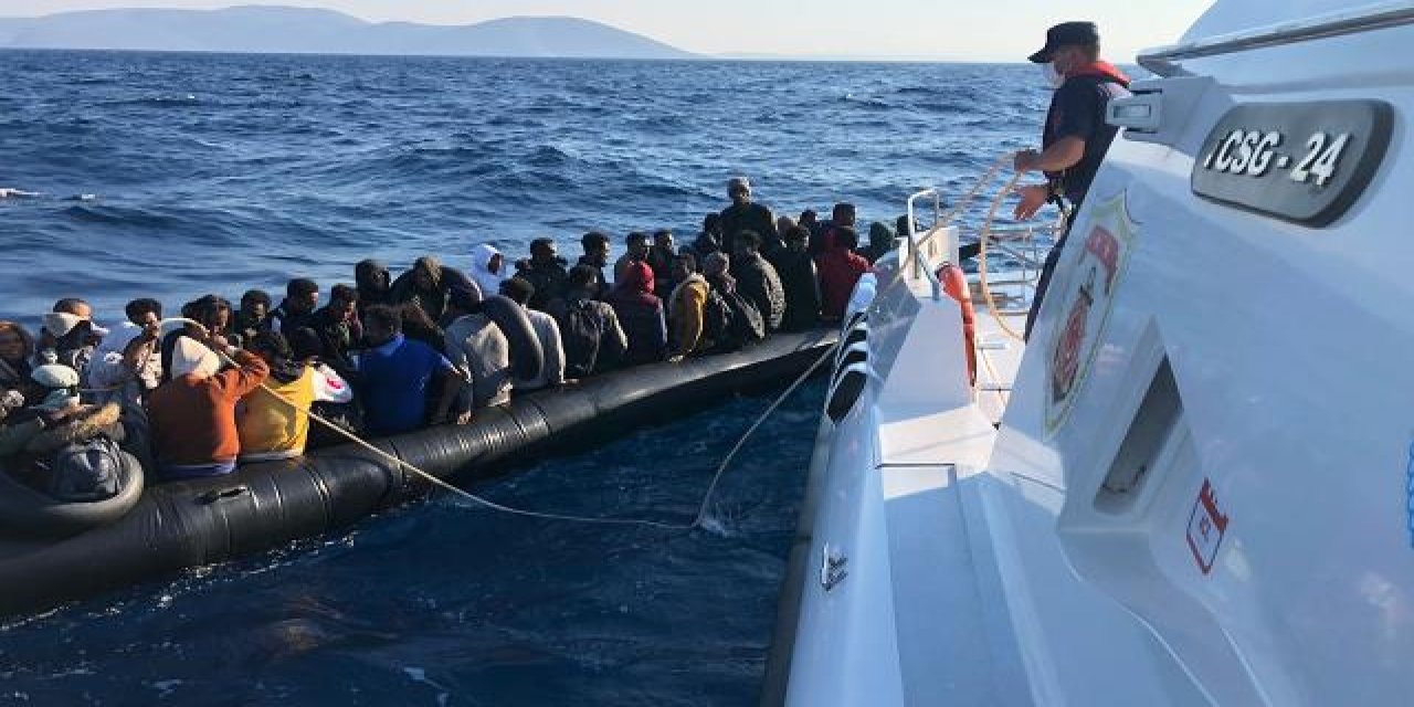 Fethiye açıklarında 25 düzensiz göçmen yakalandı