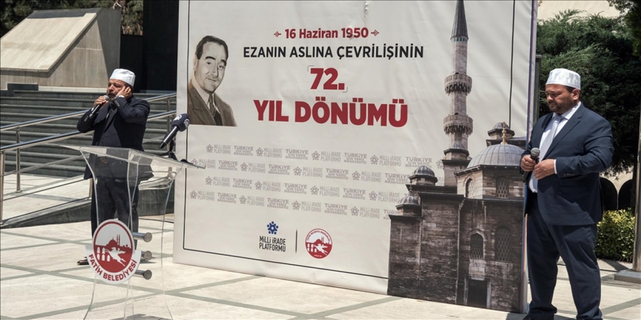 Adnan Menderes ezanın aslına iadesinin 72. yılında İstanbul'da anıldı