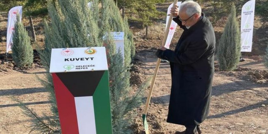 Kuveyt'in Ankara Büyükelçiliği, 'Geleceğe Nefes' kampanyasına 1600 fidan bağışladı