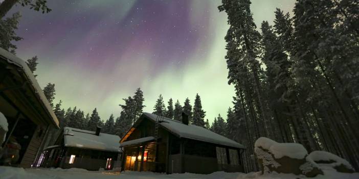 Finlandiya'da yaratılış harikası 'Kuzey Işıkları'