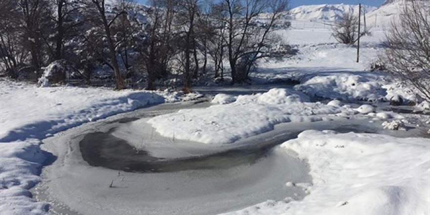 Adana Tufanbeyli, eksi 20,6 dereceyle buz kesti